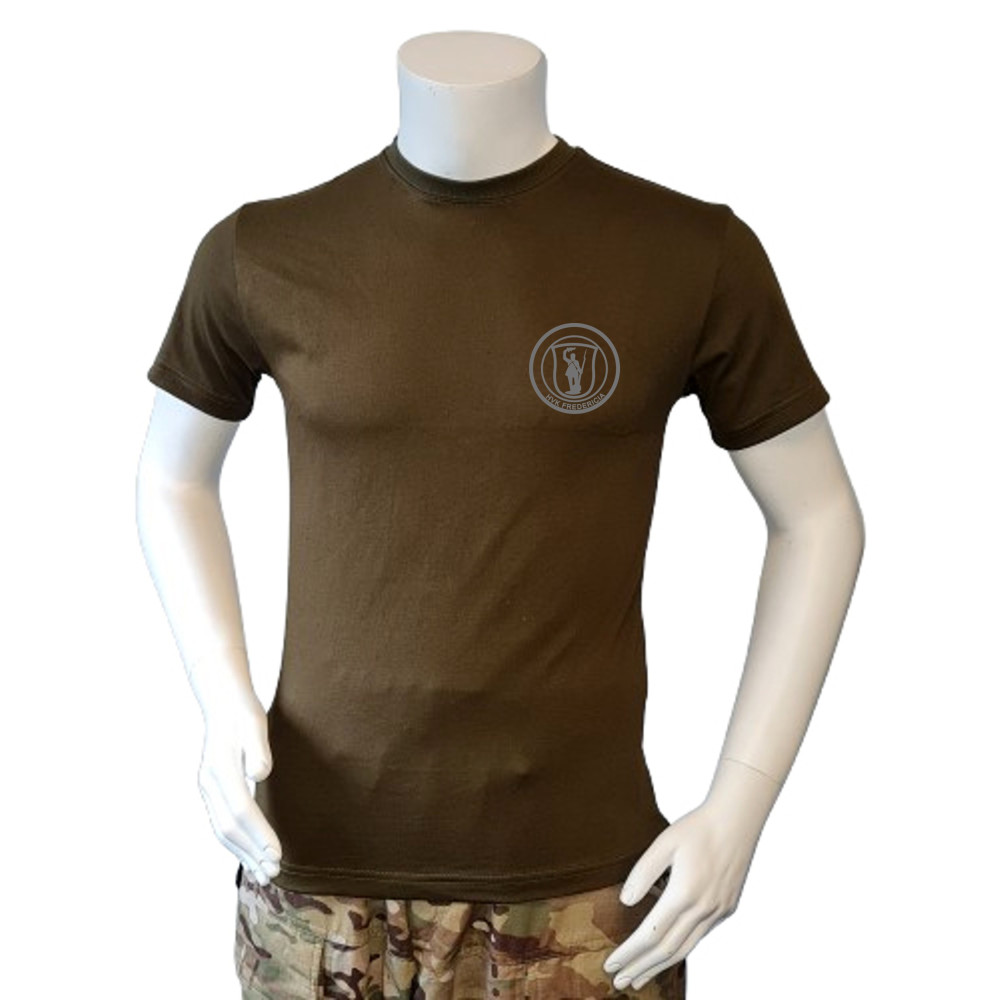 LANCER - T-shirt, Oliven m. HVK Fredericia, tryk på bryst