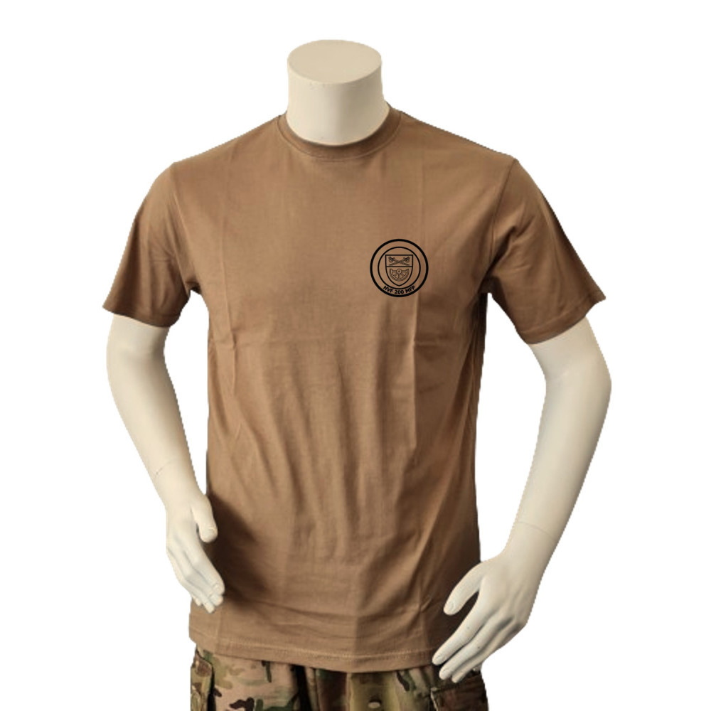 LANCER - T-shirt, MTS-Khaki m. HVF 200 MFP, tryk på bryst