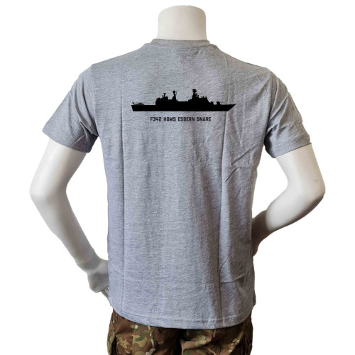 LANCER - T-shirt, MTS-Khaki m. HDMS Esbern Snare, tryk på ryg