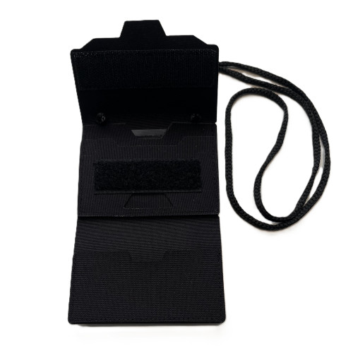 LANCER - ID Wallet with cord, black