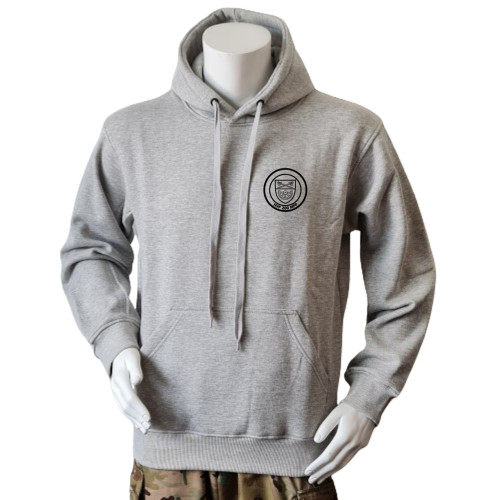 LANCER - Hoodie, Grå m. HVF 200 MFP, tryk på ryg