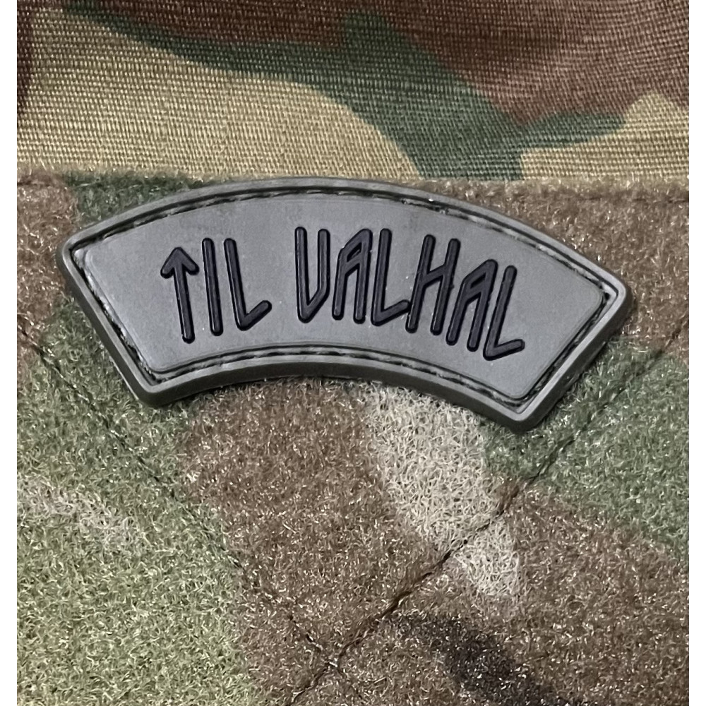 LANCER - TIL VALHAL Patch, PVC buet, Oliven/sort