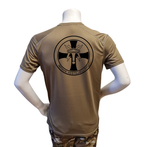 XGO - T-shirt, TAN-499 med INFHVK Vestsjælland, tryk på bryst