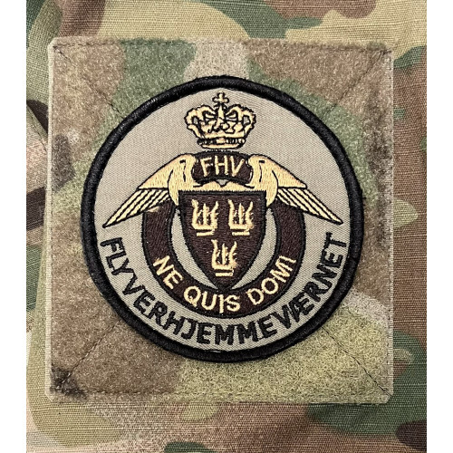 Danish Air Force Home Guard patch, round with velcro