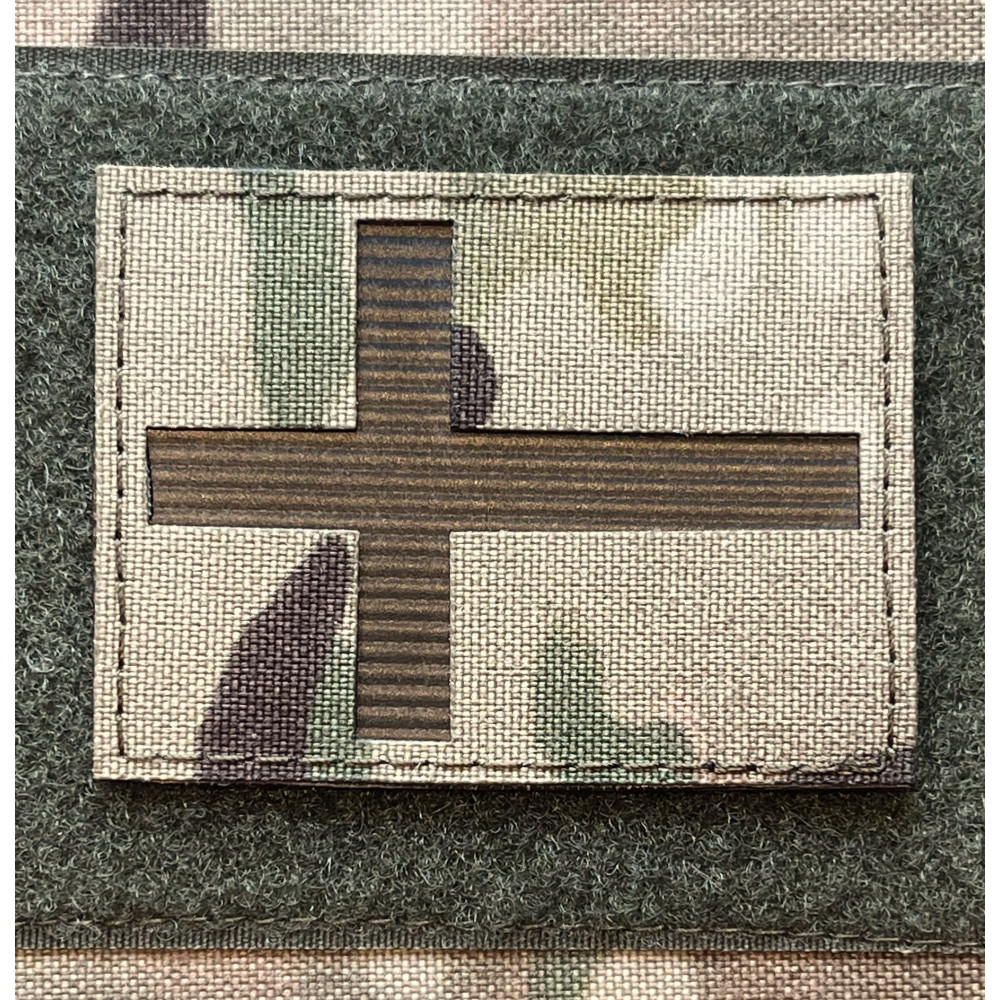 LANCER - Dannebrog, Laser Cut MultiCam on velcro