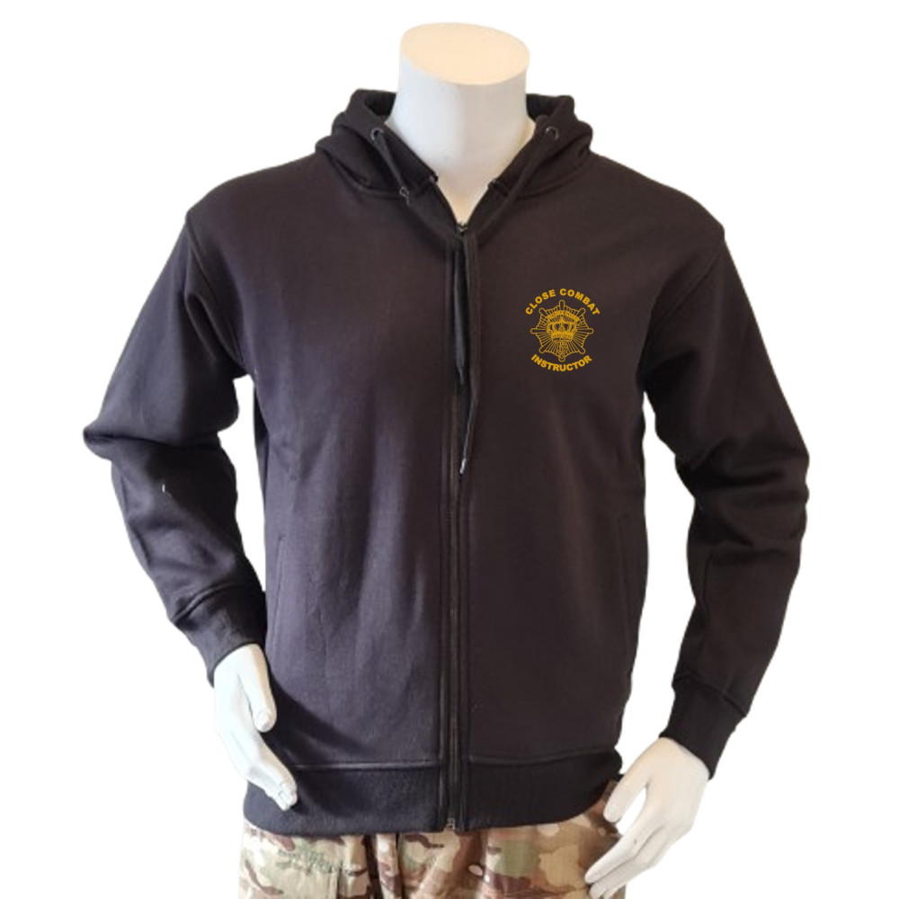 LANCER Hoodie, Sort, m Livgarden "Close Combat Instructor" tryk på Ryg