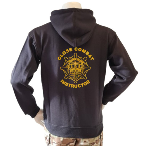 LANCER Hoodie, Sort, m Livgarden "Close Combat Instructor" tryk på Ryg