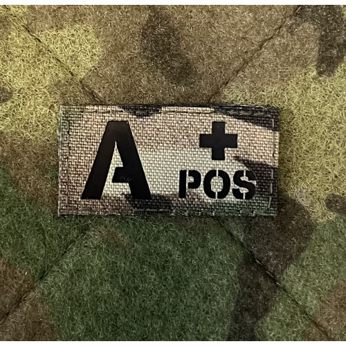 LANCER - Blood Type, Laser Cut Patch, MultiCam