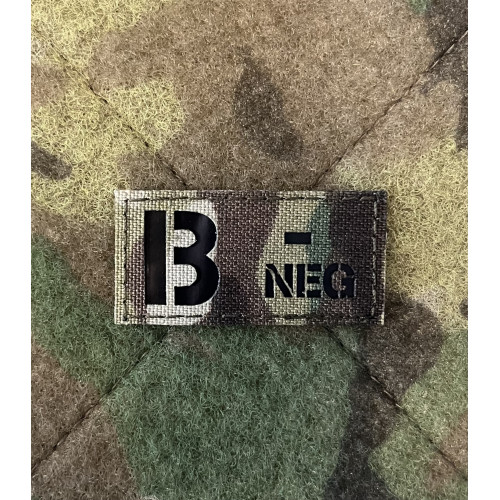 LANCER - Blodtype, Laser Cut Patch, MultiCam