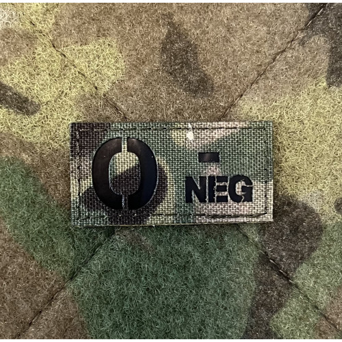 LANCER - Blodtype, Laser Cut Patch, MultiCam