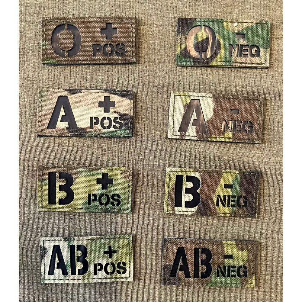Lancer blodtyper MultiCam Laser Cut med velcro