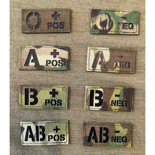 Lancer blodtyper MultiCam Laser Cut med velcro
