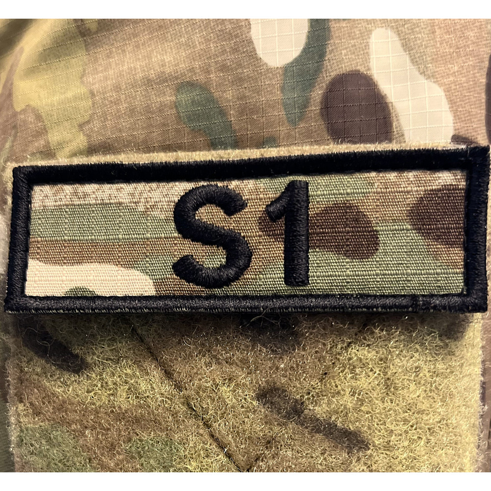 LANCER - Stabsærmemærker S1 til S9, 3x9cm, MultiCam