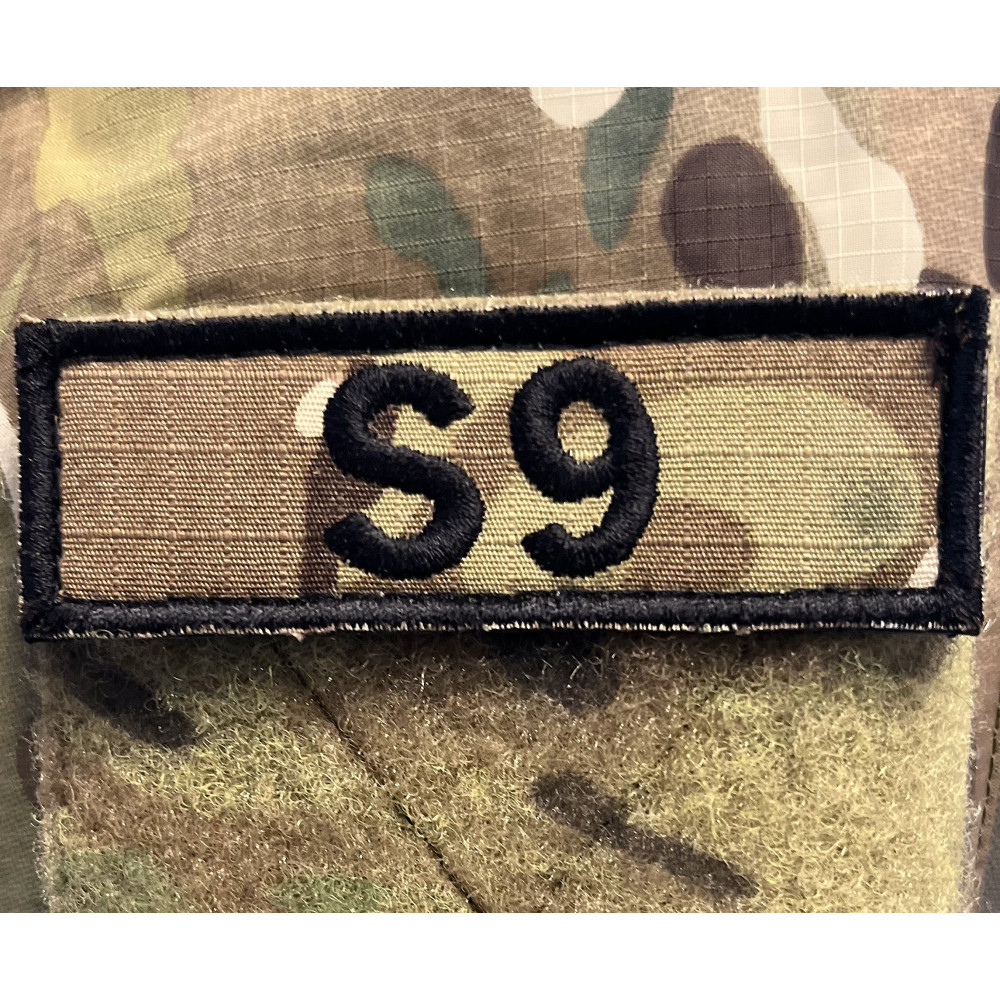 LANCER - Stabsærmemærker S1 til S9, 3x9cm, MultiCam