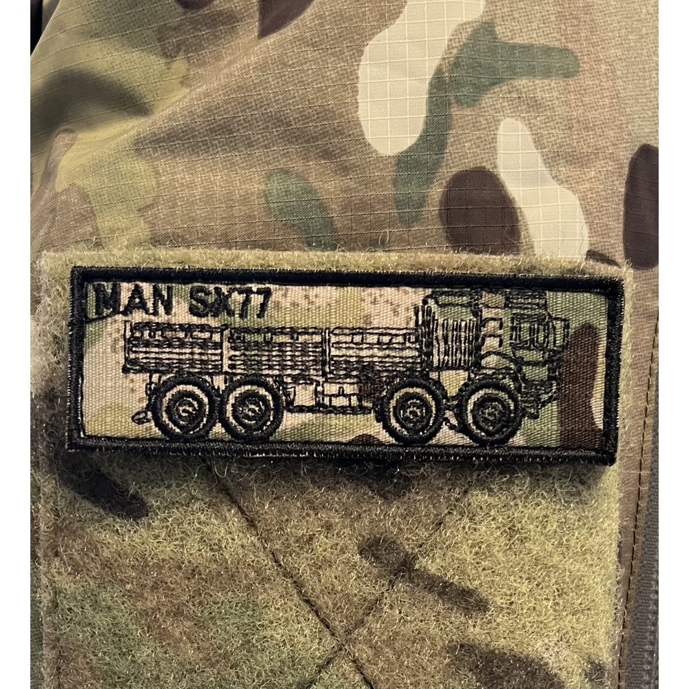 LANCER - Ærmemærke MAN SX77 med Velcro, MultiCam