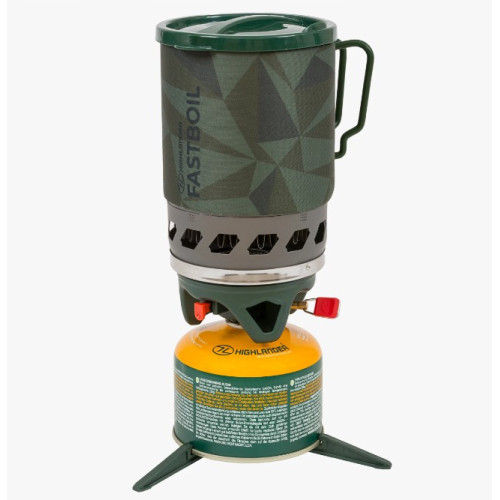 Highlander - Blade Fast Boil 3 Camping Gas Stove, 1.1L, Olive