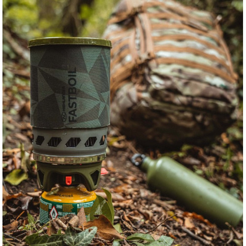 Highlander - Blade Fast Boil 3 Camping Gas Stove, 1.1L, Olive