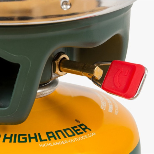 Highlander - Blade Fast Boil 3 Camping Gas Stove, 1.1L, Olive