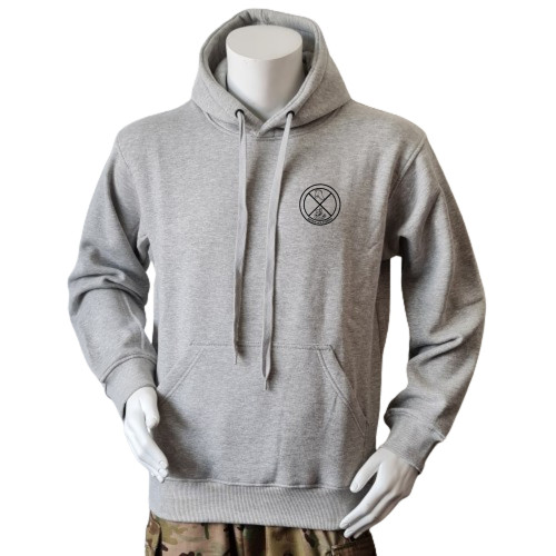Lancer - Hoodie, Grå med INFHVK Holstebro tryk på ryggen