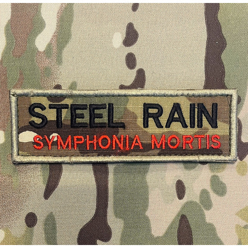 STEEL RAIN - SYMPHONIA MORTIS, MultiCam på velcro, 14 x 4,5 cm