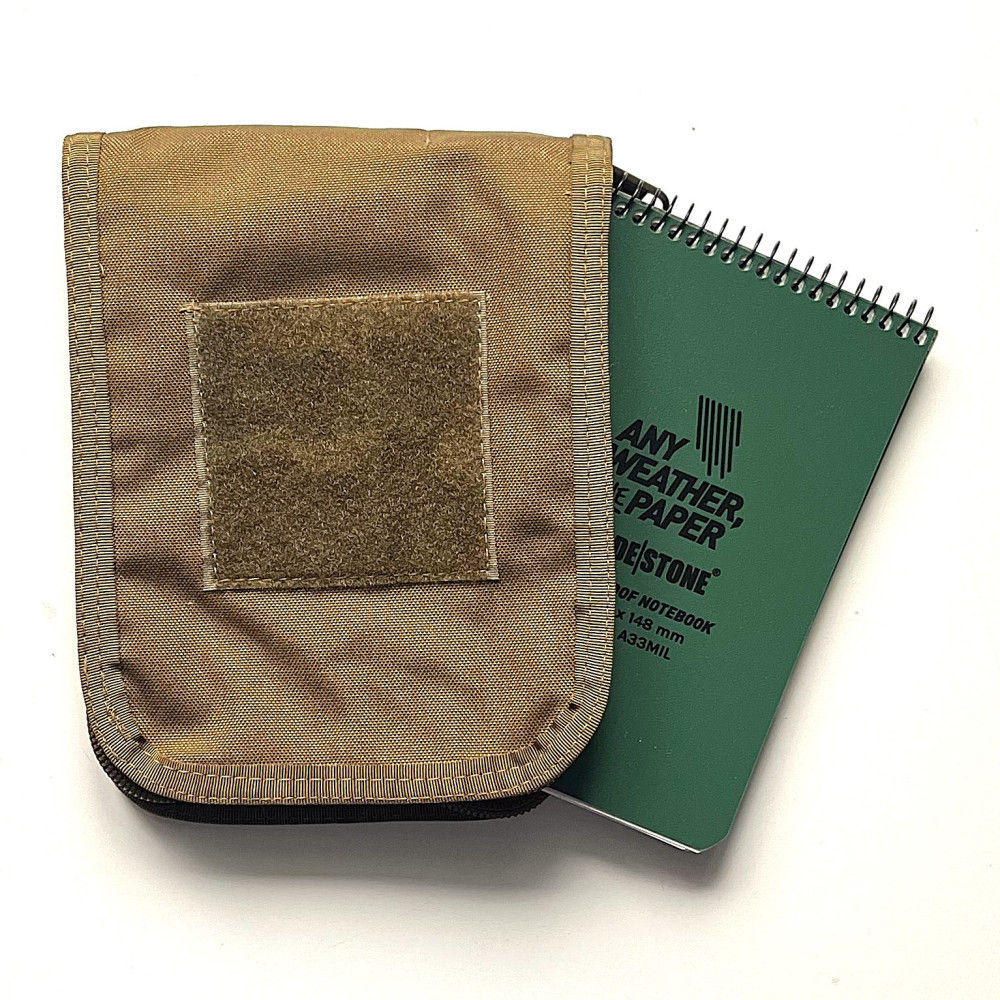LANCER - Notebook Cover, Lårlomme med MODESTONE notebook, Coyote