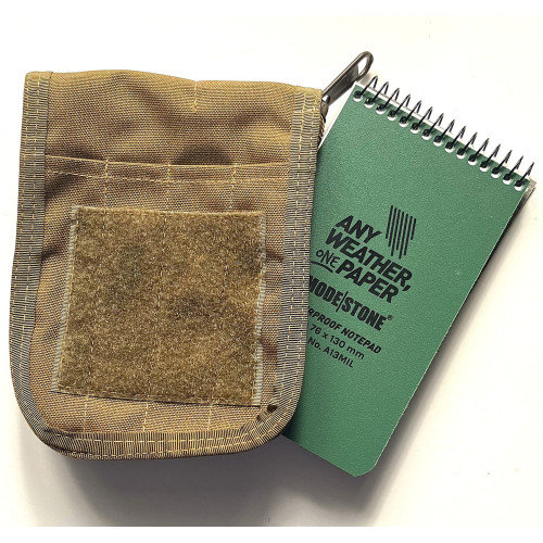 LANCER - Notebook Cover, Breast Pouch with MODESTONE notebook, Coyote