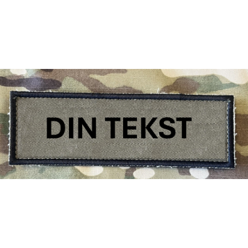 4 STK "Own design" Patch on Velcro, 3 x 9 cm