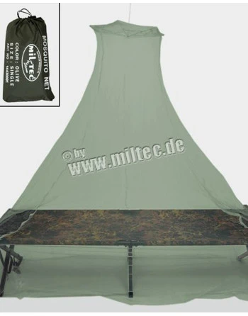 MIL-TEC - Myggenet, Single, oliven