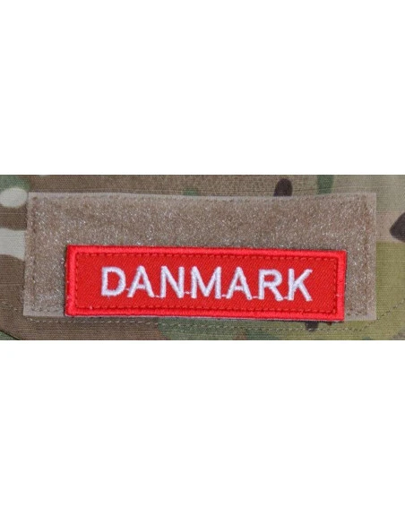 DANMARK - Rød/hvid på velcro