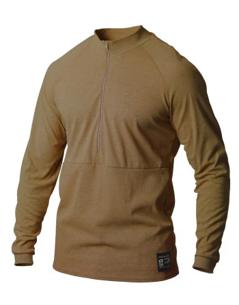 PFG - LONG SLEEVE SHIRT WITH ZIP, MIDT WEIGHT