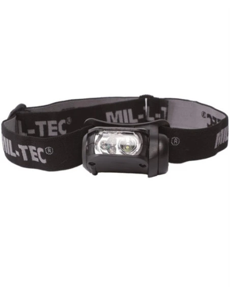 MIL-TEC - Black LED 4 color Headlight