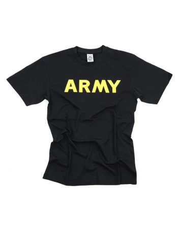 T-shirt "ARMY", sort/gul
