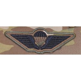 Danish Army Parawing, Iron-on, Black/MultiCam