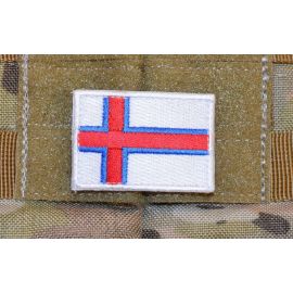 Merkið - Færøernes Flag på velcro