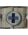 Red Cross, round - MultiCam on velcro