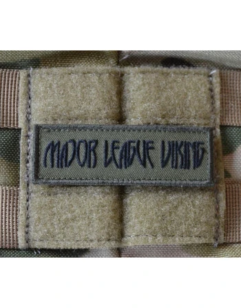 Major League Viking Patch, Sort/Oliven på Velcro