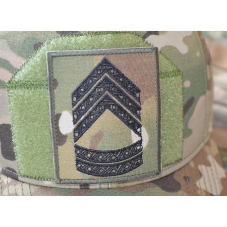 Feltgradstegn Sergeant (1st Class), MultiCam på Velcro