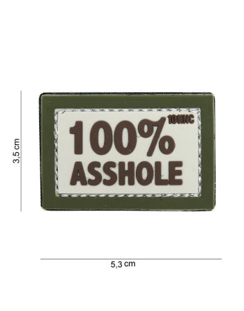 100% Asshole 3D PVC Patch