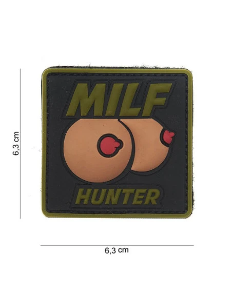 MILF Hunter 3D PVC Patch, Grøn