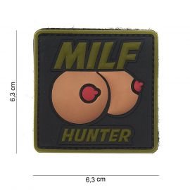 MILF Hunter 3D PVC Patch, Grøn
