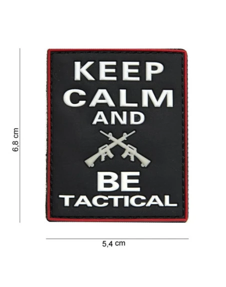 Keep Calm And Be Tactical 3D PVC Patch, sort