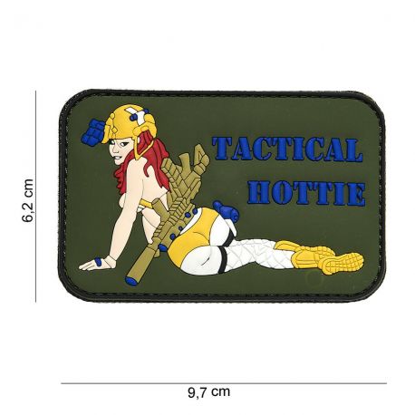 Tactical Hottie 3D PVC Patch, Green