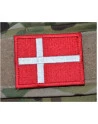 Dannebrog, big with velcro, Red/white