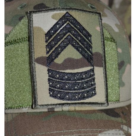 Rang Senior Sergent, MultiCam on Velcro