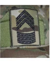 Rang Senior Sergent, Black/MultiCam on Velcro