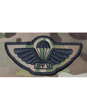 DFU Faldskærmsvinge, Sort/MultiCam, Iron On