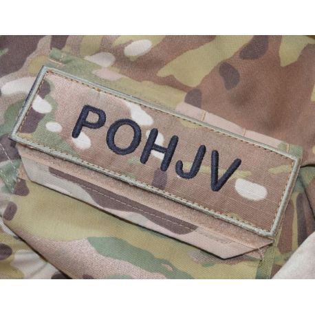 POHJV Patch, MultiCam on velcro - Small Text