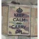 KEEP CALM and CARRY ON Patch - MultiCam med velcro