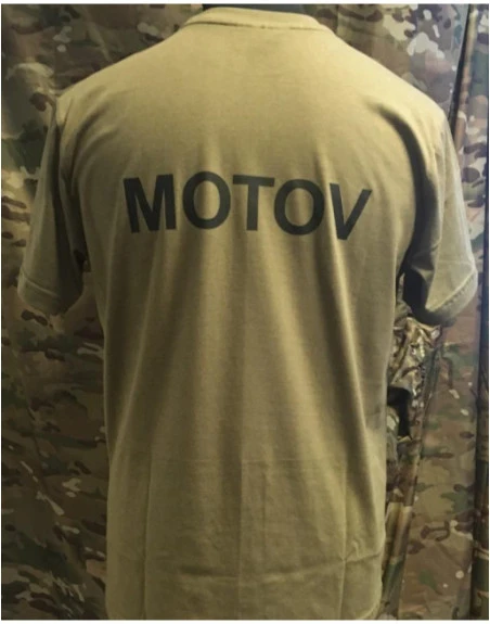 RAVEN - T-shirt, MTS-khaki - med MOTOV tryk