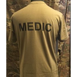 LANCER - T-shirt, MTS-khaki - med MEDIC tryk